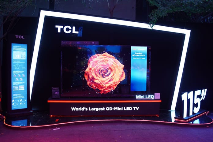 TCL Unveils World’s Largest Premium QD-Mini LED TV 115″ X955 Max in Karachi