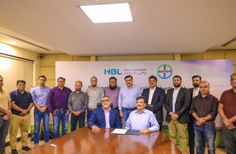 HBL ZARAI SERVICES AND BAYER PAKISTAN SIGN STRATEGIC MOU TO EMPOWER SMALLHOLDER FARMERS