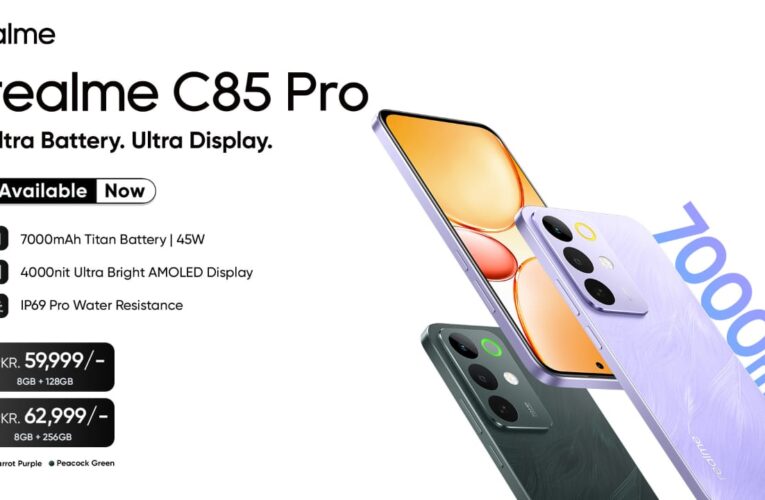 realme C85 Pro Now Available in Pakistan with Segment’s Best Display Among 7000mAh Battery Phones, IP69 Pro Durability, and First Sales Starting November 15