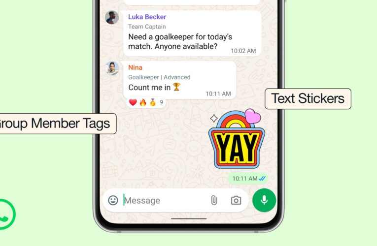 Level Up Your WhatsApp Group Chats With New Member Tags, Text Stickers, and More