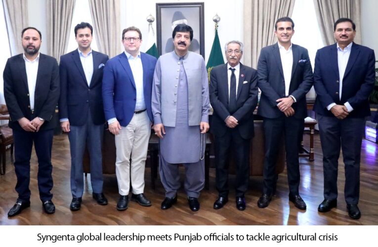 SYNGENTA GLOBAL LEADERSHIP MEETS PUNJAB OFFICIALS TO TACKLE AGRICULTURAL CRISIS