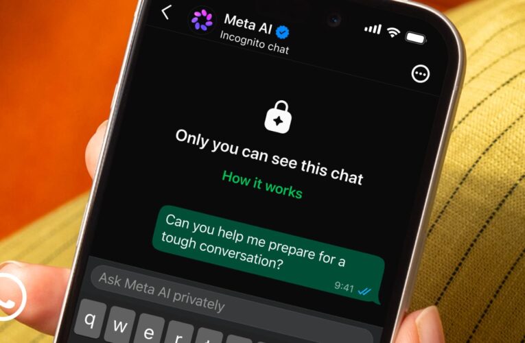 Introducing Incognito Chat with Meta AI: A completely private way to chat with AI