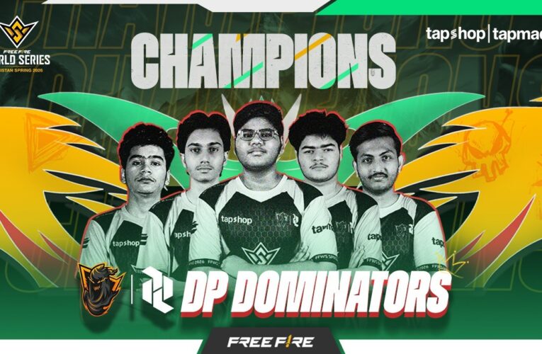 DP DOMINATORS has been crowned the champions of FFWS Pakistan Spring 2026 and earned a slot in the Free Fire at EWC 2026 in Riyadh