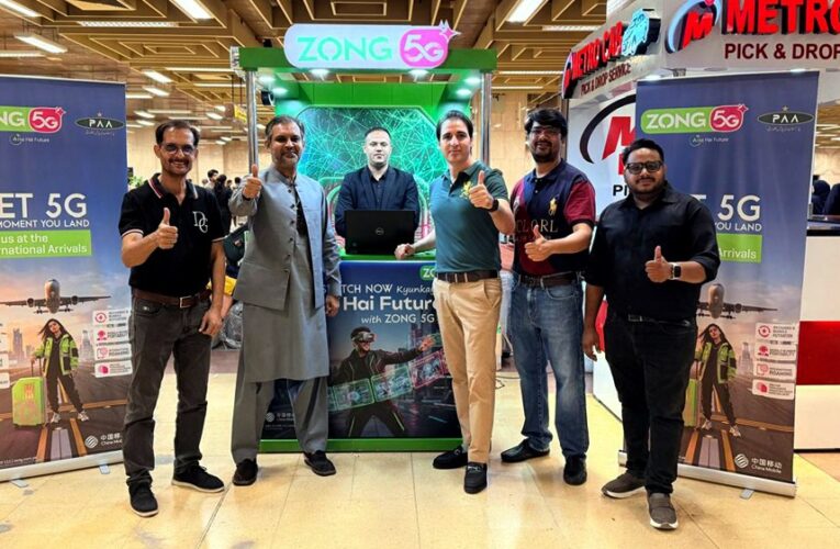 Zong partners with PAA to establish 5G Customer Facilitation Desk at Karachi Airport