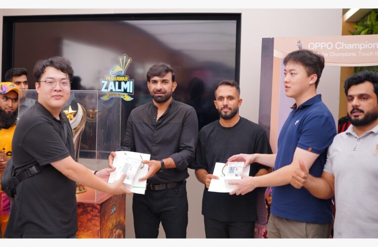 OPPO Celebrates Peshawar Zalmi’s PSL 2026 trophy with Zalmi Players and fans at OPPO Peshawar Flagship Store